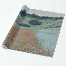 Papel De Presente Poppy Field em Hollow próximo a Giverny Monet