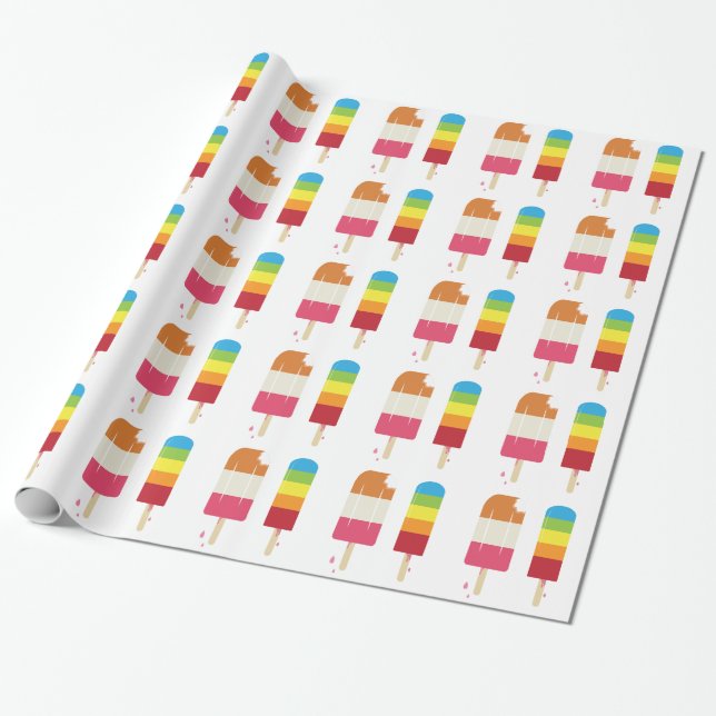 Papel De Presente Popsicle congelado (Desenrolado)