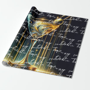 Papel De Presente Popular Neon Party Time Personalizado