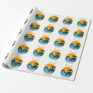 Papel De Presente Pôr do sol bonito na Flórida