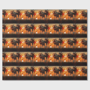 Papel De Presente Pôr do sol tropical