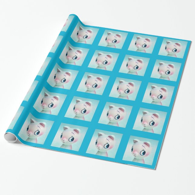 Papel De Presente Porco (Desenrolado)