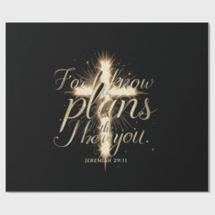 Papel De Presente “Porque eu sei os planos que tenho para vocês.