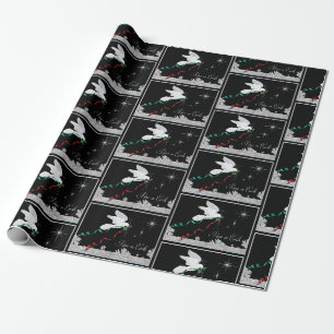 Papel De Presente Porta Branca Espalhando Paz Na Terra