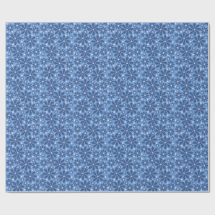 Papel De Presente Portas copos de padrão floral azul - acesso à Na m