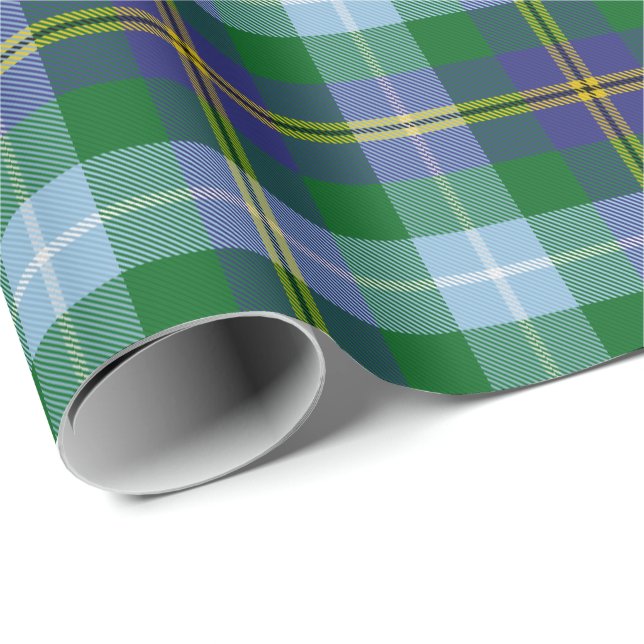 Papel De Presente Porteous Clan Tartan (Ponta do rolo)