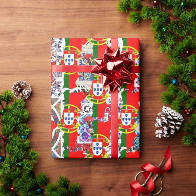 Papel De Presente Portugal (Presente de Natal)