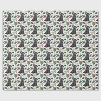 Papel De Presente Portuguese Water Dog Christmas Wrapping Paper