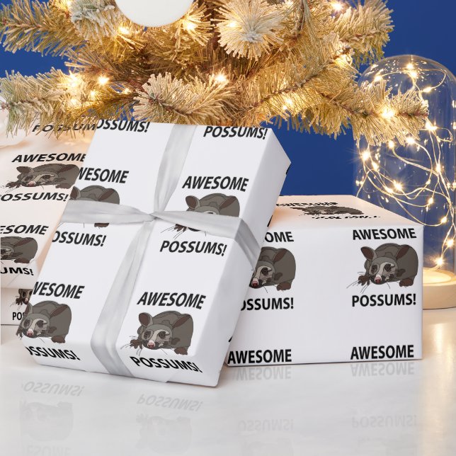 Papel De Presente Possums Incríveis Possums Engraçados (Feriados)