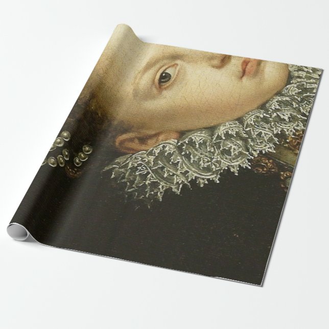 Papel De Presente Poster da rainha Decoupage (Desenrolado)