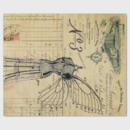 Papel De Presente Poster do anjo 60lb Decoupage do formulário do