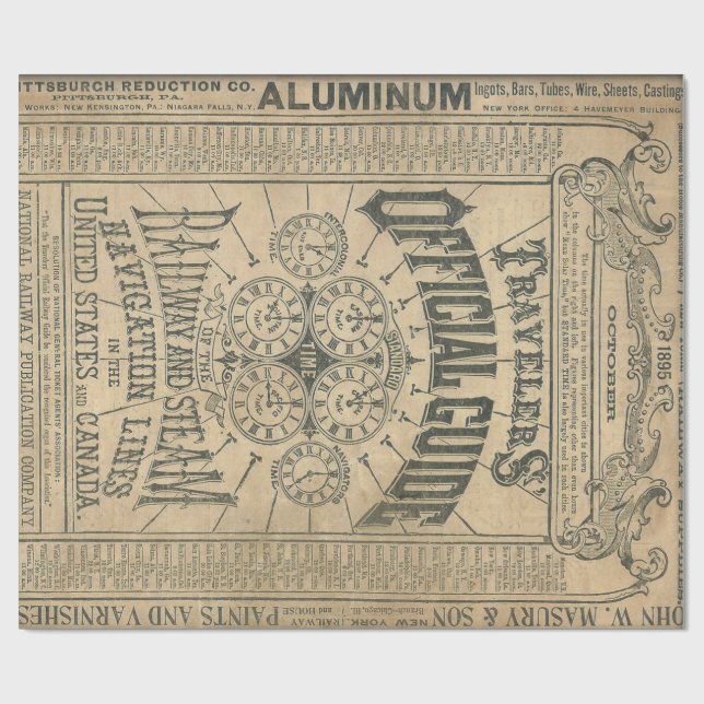 Papel De Presente Posters oficiais do guia 60ld Decoupage dos (Aberto)