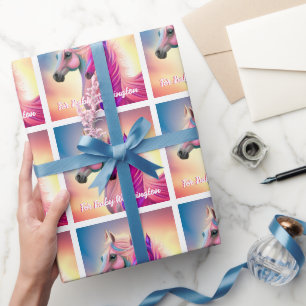 Papel De Presente Potra ou Pônei Macho