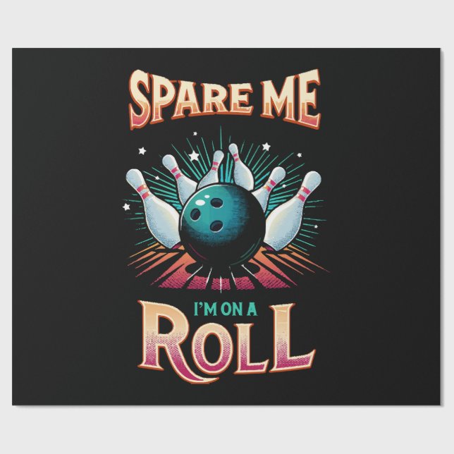 Papel De Presente Poupe-me Estou em uma Sequência - Boliche (Aberto)