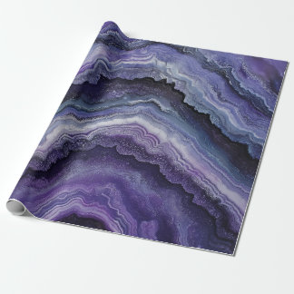 Papel De Presente Pour de Fluido Geodo Ametist