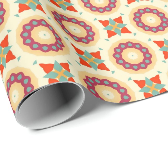 Papel De Presente PP 576 Flores 1 de 3 (Ponta do rolo)