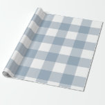 Papel De Presente Praça da Xadrez de Buffalo, Cinzas Russas do Armaz<br><div class="desc">papel de empacotamento personalizado</div>