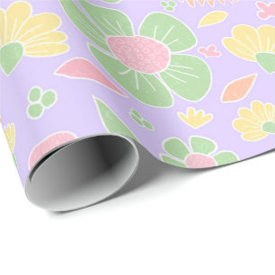 Papel De Presente Prado de flor doce