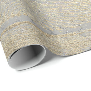 Papel De Presente Prata gasto de madeira cinzenta Dourado mais