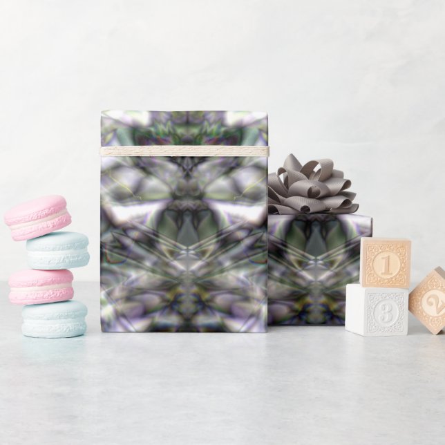 Papel De Presente Prata Lace (Chá de bebê)