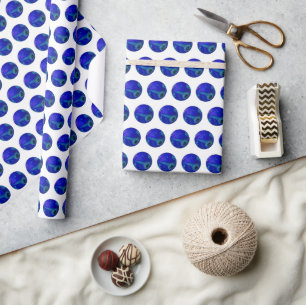 Papel De Presente Precisão de bolinhas: A Taça Azul