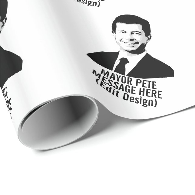 Papel De Presente Prefeito Pete Personalizado (Ponta do rolo)