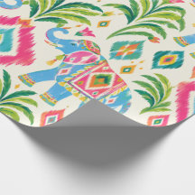 Preppy Ikat Tropical Palma Boho Chic 