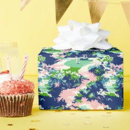 Papel De Presente Preppy Palm Beach Golf