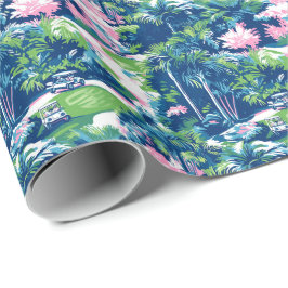 Papel De Presente Preppy Palm Beach Golf