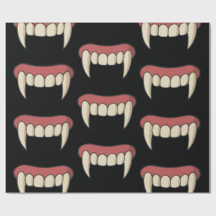 Papel De Presente Presas de Vampiro - Halloween