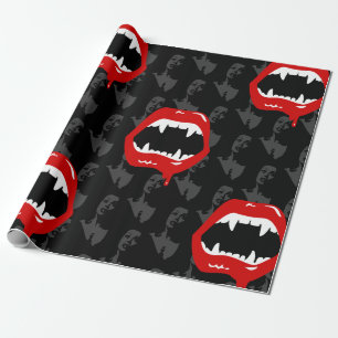 Papel De Presente presas de vampiros negros assustadoras do hallowee