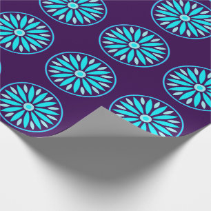 PAPEL DE PRESENTE PRESENÇA DE FLOR MODERNA COLORIDA PARA FILHA IRMÃ