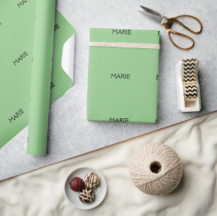 PAPEL DE PRESENTE PRESENÇA DE TEXTO SIMPLES MINIMALISTA VERDE ADICIO