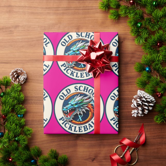 Papel De Presente Present wrapping paper DragonX Pickleball team (Presente de Natal)