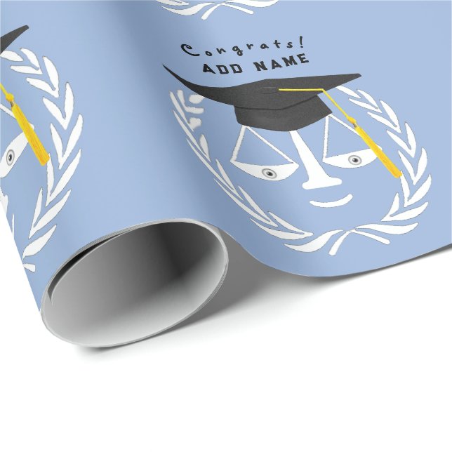 Papel De Presente Presente Criativo de Formatura na Faculdade de Dir (Ponta do rolo)