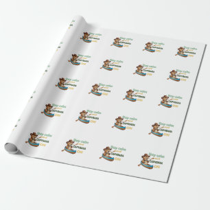 Papel De Presente presente de amantes de capybara engraçada, capybar
