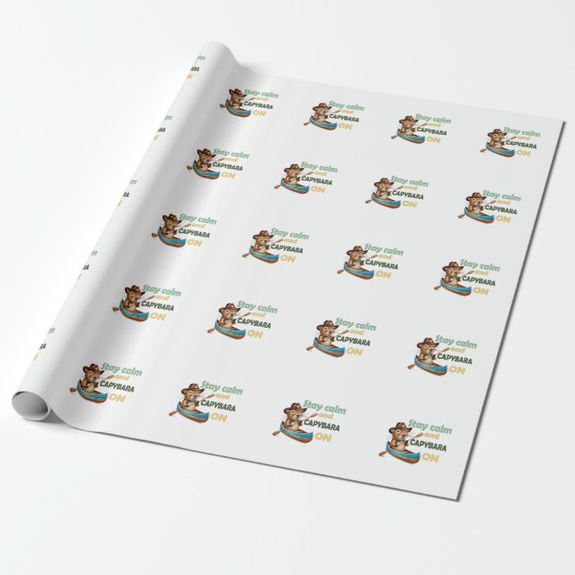 Papel De Presente presente de amantes de capybara engraçada, capybar (Desenrolado)