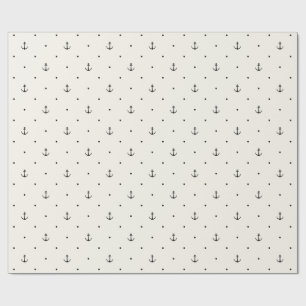 Papel De Presente Presente de Âncora do Oceano Náutico