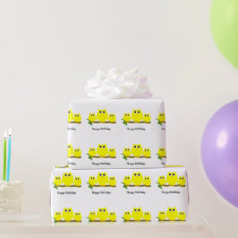 Papel De Presente Presente de Aniversário da Yellow Owls Design