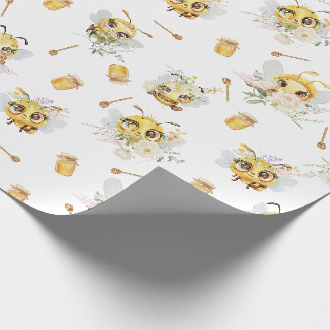 Papel De Presente Presente de Aniversário Doce para Abelha (Ponta)