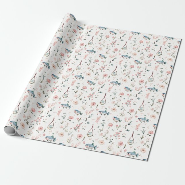 Papel De Presente Presente de aniversário | Eu acredito que vou pesc (Desenrolado)