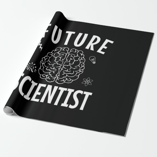 Papel De Presente Presente de aniversário | Futuro cientista (Desenrolado)