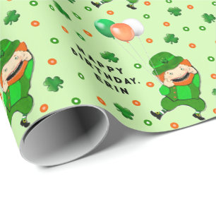 Papel De Presente Presente de aniversário irlandês