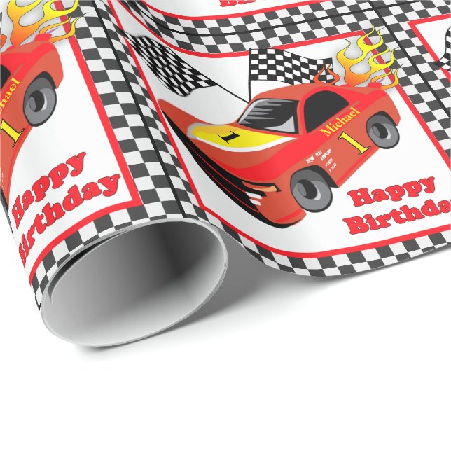 Papel De Presente Presente de Aniversário Personalizado do Carro de  (Ponta do rolo)