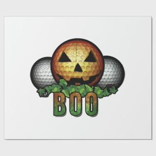 Papel De Presente Presente de Aposentadoria de Golfista de Halloween