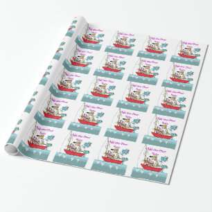 Papel De Presente Presente de Aranha de Pesca Engraçado Personaliza