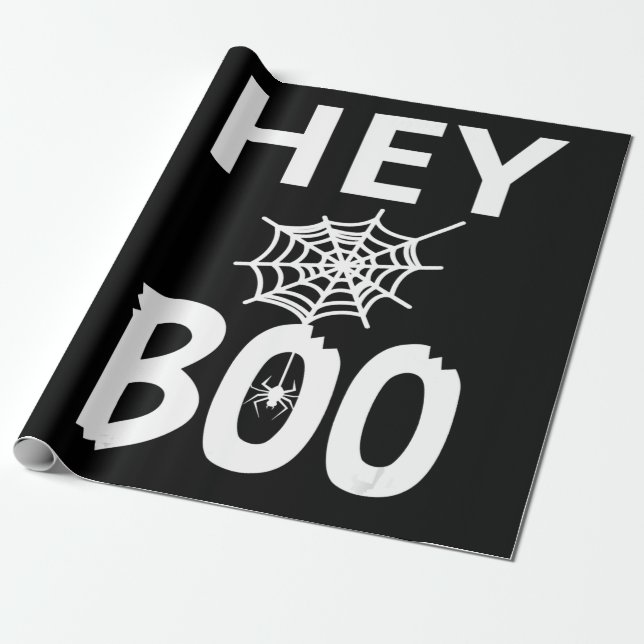 Papel De Presente Presente de aranha | Ei Boo Halloween Engraçado Ar (Desenrolado)