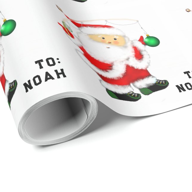 Papel De Presente Presente de Bebê Menino Pescador (Ponta do rolo)