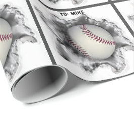 Papel De Presente Presente de Beisebol