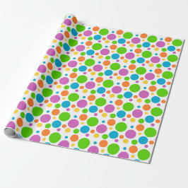 Papel De Presente Presente de Bolinhas Coloridas